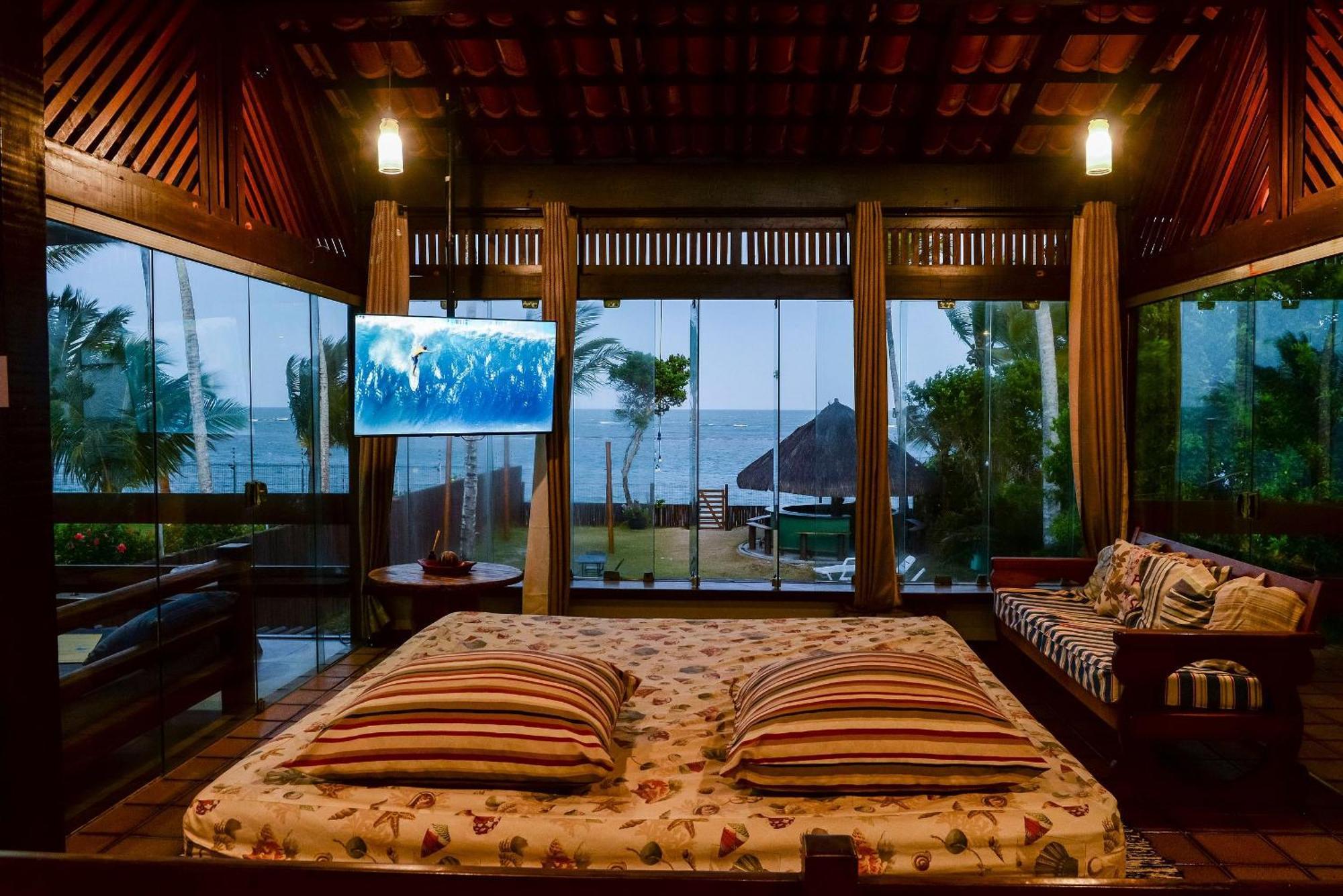 Casa De Frente Para A Praia - Arraial D' Ajuda Porto Seguro Ngoại thất bức ảnh