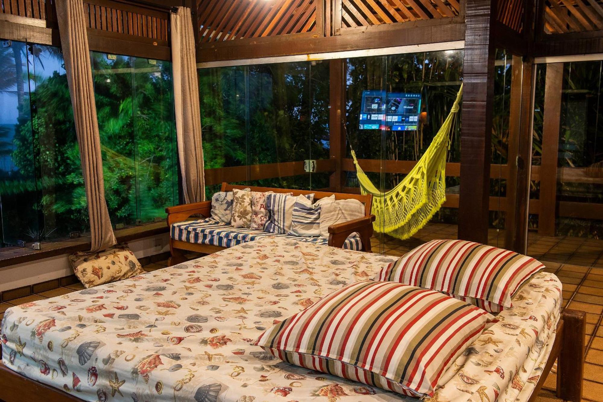 Casa De Frente Para A Praia - Arraial D' Ajuda Porto Seguro Ngoại thất bức ảnh